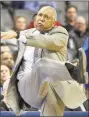  ?? Brandon Dill / Associated Press ?? Coach Tubby Smith and the Memphis men’s basketball team will play at UConn on Sunday.