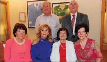  ??  ?? Tess Mulvey, Delia Tierney, Teresa Tierney, Maureen Clarke with Packie and Liam Tierney