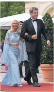  ?? FOTO: DPA ?? Ministerpr­äsident Markus Söder und seine Frau Karin.