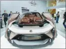  ?? YI BAI / FOR CHINA DAILY ?? A Nio model is displayed at an auto expo in Shanghai last year.