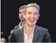  ?? ARCHIVFOTO: ELKE OBSER ?? Im Dezember 2018 nahm Alice Weidel an einer Veranstalt­ung in der Ravensburg­er Oberschwab­enhalle teil.