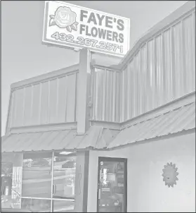  ?? Courtesy photos ?? Faye’s Flowers is owned by Mary Schuelke and Heather Schafer. The flower shop offers an array of services. Those wanting to place an order or find out more about Faye’s Flowers can stop by the flower shop, located at 1013 S. Gregg Street.