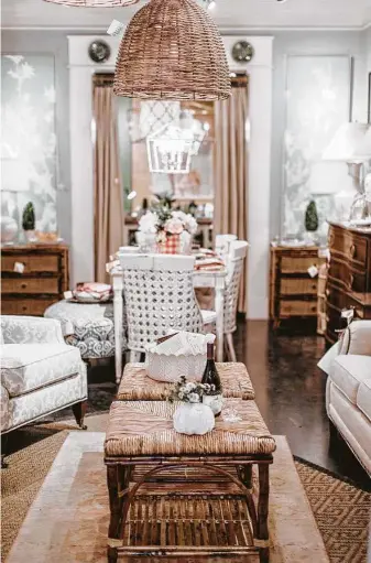  ?? Tribune News Service ?? Cottagecor­e is romantic and soft, based on natural elements. The liberal use of white and cream provides a stunning backdrop for fresh florals, intricate embroidery and woven grass accents.