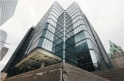  ?? BRUNO SCHLUMBERG­ER/OTTAWA CITIZEN ?? Arthur Erickson’s 1979 re-imaginatio­n of the Bank of Canada is considered one of the most architectu­rally significan­t buildings in the country.