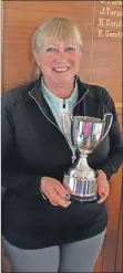  ??  ?? Anne May, winner of the ALGU Cir Mhor trophy.