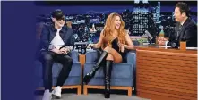  ?? ?? LAS DOS prendas que triunfarán en la estación estival, son las que llevó la cantante colombiana junto a Bizarrap en el programa de televisión de Jimmy Fallon