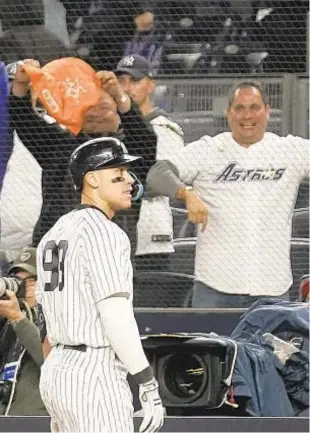  ?? AP ?? Aaron Judge and the Yankees have been tormented by the Astros and their fans for the past few years, and even though the Bombers added Carlos Rodon (opposite) while Houston lost Justin Verlander (inset), the road to the World Series probably still goes through Texas.