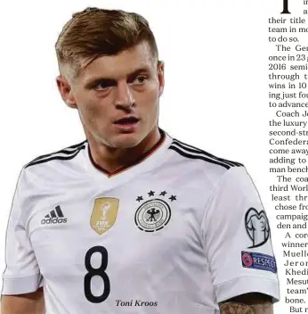  ??  ?? Toni Kroos