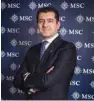  ?? ?? MSC Cruises chief executive Gianni Onorato.