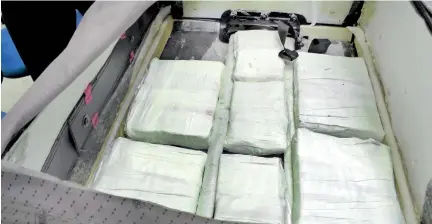  ??  ?? A recent hashish haul seized by BIA Customs officials