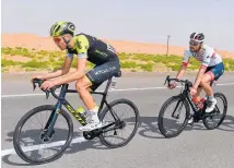  ?? Photo / Getty Images ?? Jack Bauer competing in the UAE Tour.