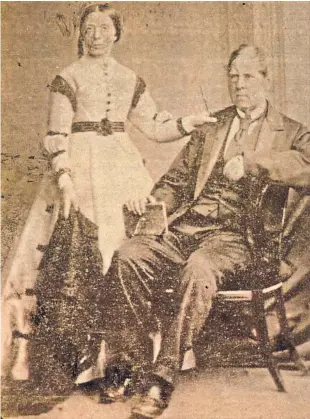  ??  ?? Further to Saturday’s item about Salem Chapel in Dundee, a reader has provided this photograph of Mr and Mrs J. K. Tener, who gifted the building used for worship. It was opened on October 6, 1872.