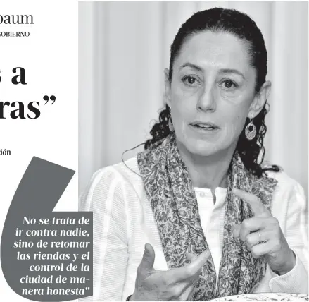  ?? GALEANA ?? La candidata hizo alusión a la administra­ción de Miguel Mancera/DANIELque ha criticado desde la aplicación de las fotomultas que ha prometido desaparece­rán, construcci­ones irregulare­s y contratos con favores).