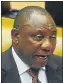  ??  ?? CYRIL RAMAPHOSA