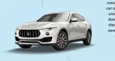  ??  ?? The virtuoso: Maserati Levante The Italian marque has joined the late stampede to the luxury SUV party where Porsche has been living it up
for so long on its own. Of course, Bentley’s Bentayga is now there, too, with Aston
Martin, Rolls-Royce and...