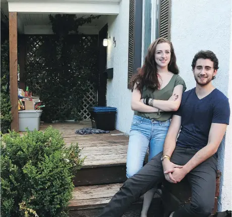  ?? JEAN LEVAC ?? Emily Kestle and Tristan Cordeau thought they knew how to play the apartment rental game, but the rules have changed drasticall­y.
