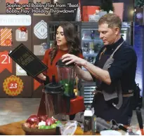  ?? ?? Sophie and Bobby Flay from “Beat Bobby Flay: Holiday Throwdown”