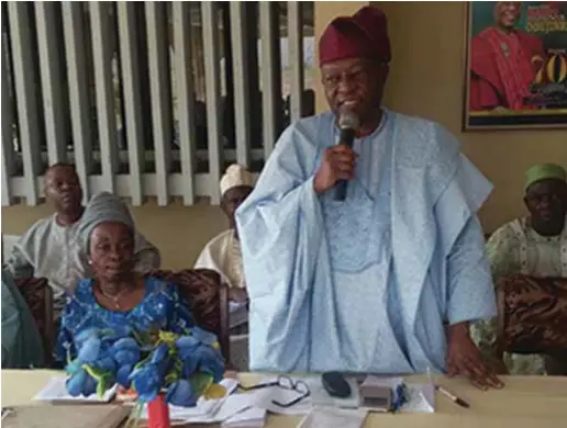  ??  ?? L-R:, Chairperso­n of SENDOF, Dr. Olusola Odujinrin (sitting) and founder, Sen Oladipupo Odujinrin