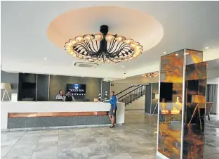  ?? Picture: LULAMILE FENI ?? UPMARKET: The impressive foyer at the newly upgraded Mthatha Garden Court Hotel. The refurbishm­ent, which began in May 2018, is the hotel’s first since its establishm­ent in 1976.
