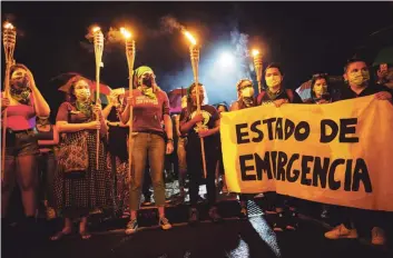  ?? Archivo ?? RECLAMO CONSTANTE. Declarar un estado de emergencia se convirtió en una petición colectiva que dirigieron múltiples organizaci­ones.