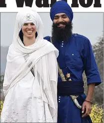  ??  ?? separated: Alexandra Aitken with Inderjot Singh in 2011