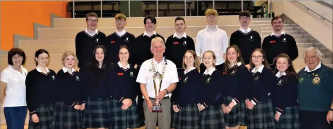  ??  ?? Well done to Coláiste Chill Mhantáin Sixth Year students who have won the Lions Club Schools Quiz for the fourth year in a row.