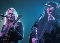  ?? DAVE SIDAWAY/POSTMEDIA NEWS ?? Nancy, left, and Ann Wilson and Heart, with Jason Bonham, bring their Rockin’ Heaven tour to the Jubilee on Tuesday.