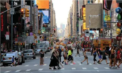  ?? Photograph: Alamy Stock Photo ?? About 300 pedestrian fatalities occur annually in New York state.