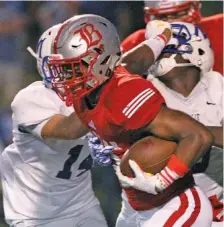  ?? STAFF FILE PHOTO ?? Former Baylor School safety and running back Brendon Harris has earned the praise of fifth-year Vanderbilt coach Derek Mason.