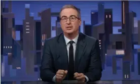  ?? Photograph: YouTube ?? John Oliver: ‘I can’t say where a peace process ends, but it just has to start with that kind of ability to recognize our common humanity.’