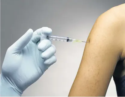  ??  ?? Vaccine Over half of ‘at risk’ over 65s in Tayside are shunning their flu jab, according to new figures