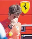  ?? FOTO: IMAGO ?? Kein Tag für Ferrari: Charles Leclerc schied in Baku ebenso aus wie sein Teamkolleg­e Carlos Sainz.