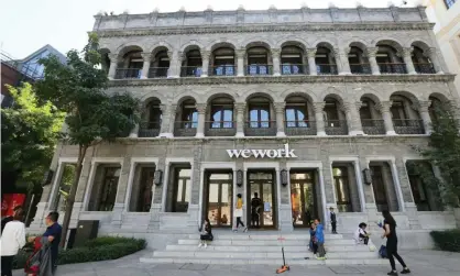  ?? Photograph: China Stringer Network/Reuters ?? WeWork’s co-working space in Beijing. Tenants around the world have been leaving the office space provider amid Covid-19 lockdowns.
