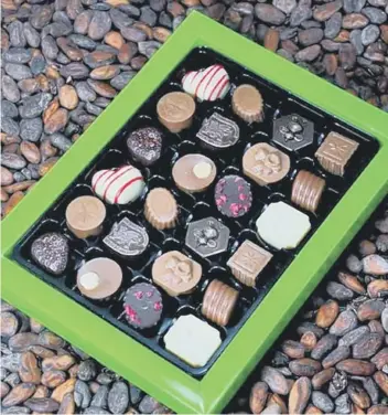  ??  ?? Box of 12 chocolates costs £14.99 from Wickedly Welsh