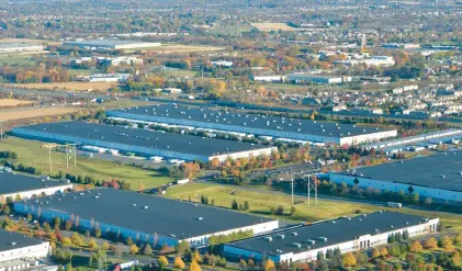  ?? CHRIS SHIPLEY/THE MORNING CALL ?? Many of the warehouses in the Lehigh Valley, such as these in Upper Macungie Township, give no indication of who’s using them. The CEO of C.F. Martin & Co., says its time for those corporatio­ns to get involved in the Lehigh Valley.