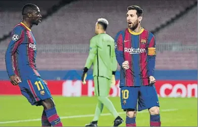  ?? FOTO: GETTY ?? Messi celebró el gol penalti