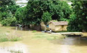  ??  ?? How Malam Musa lives in his house during rainy season