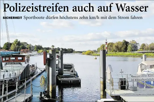  ?? BILD: TANJA HENSCHEL ?? Der Barßeler Hafen: Hier starten viele Bootstoure­n in die Umgebung.