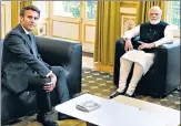  ?? AP ?? Prime Minister Narendra Modi with French President Emmanuel Macron in Paris.