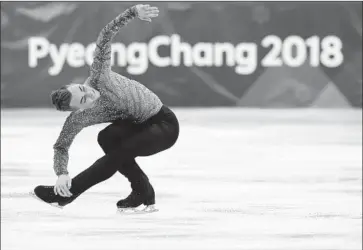  ?? Jamie Squire Getty Images ?? SKATER Adam Rippon, 28, a bronze medalist, may be able to capitalize on his exposure. He has gained the attention of TV and social media viewers with his outspoken and insightful comments in interviews.