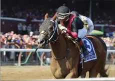  ?? PHOTO BY ADAM MOOSHIAN, PROVIDED BY NYRA ?? Whitmore on August 26, 2018 at the Saratoga Race Track for the running of the 2018 Forego on Travers Day.