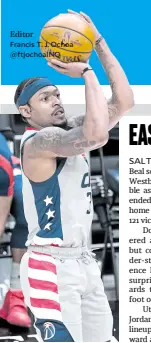  ?? —USA TODAY SPORTS ?? Bradley Beal was the leading scorer for the Wizards with 34 points.