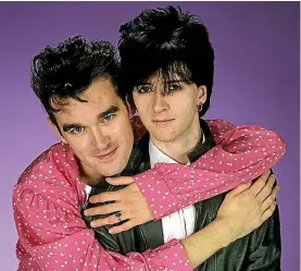  ??  ?? The Smiths’ frontmen, singer Morrissey and guitarist Johnny Marr, in the 1980s.