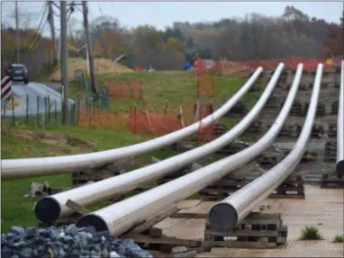  ?? PETE BANNAN - DIGITAL FIRST MEDIA ?? The Mariner East 2 pipeline project along Boot Road in East Goshen.