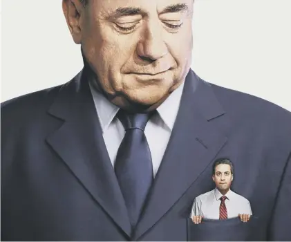  ??  ?? 0 The Tories pictured Ed Miliband ‘in Alex Salmond’s pocket’ in 2015 but in reality the SNP and Labour are hostile