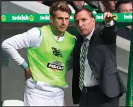  ??  ?? Stuart Armstrong has yet to agree a new Celtic deal and Brendan Rodgers feels the impasse has affected his form