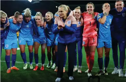  ?? ?? Sarina Wiegman is contracted to 2025 but talks over an extension are expected after the World Cup. Photograph: Naomi Baker/The FA/ Getty Images