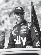  ?? CHASE STEVENS AP FILE ?? Jimmie Johnson, who is retiring from NASCAR this year, will test drive for an Indycar team next month.