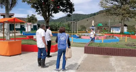  ?? FOTO CORTESÍA UARIV ?? El parque de La Encarnació­n, en Urrao (Antioquia), fue remodelado en el marco de la reparación colectiva.