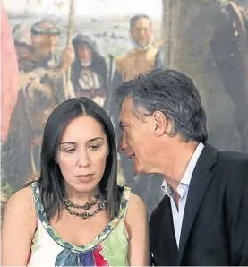  ??  ?? Socios. Vidal es la apuesta de Macri en territorio bonaerense.